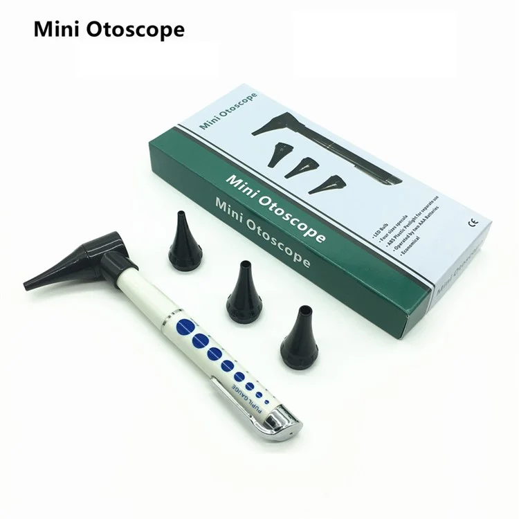 Otoscope médical Otoscope médical pour l'oreille Ophtalmoscope Stylo Lumière d'oreille Loupe pour l'oreille Ensemble de nettoyage d'oreille Outil de diagnostic clinique