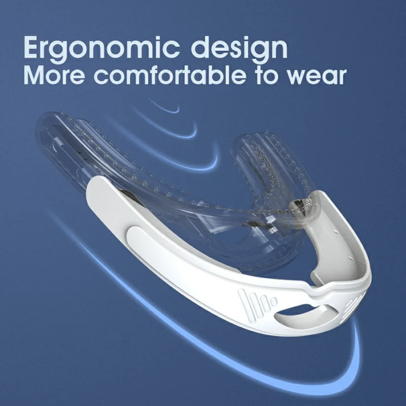 YJK-100 Anti-Snoring Device Snore-Stopper Mouthpiece Improve Sleep Quality Mouth Guard for Better Breathing - Black
