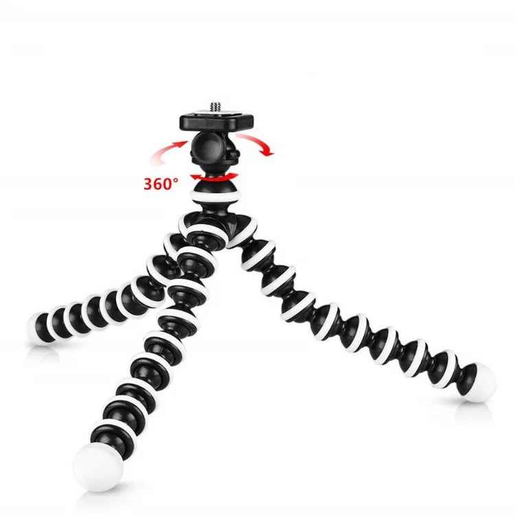 Octopus-like Tripod Stand Holder with 1/4 Screw and Clamp for Cameras and Smartphones, Size: M