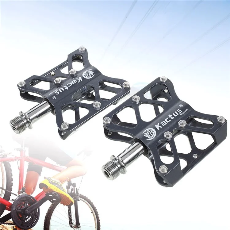 1 Pair of Magnesium Alloy Bicycle Pedals CNC Technology - Grey