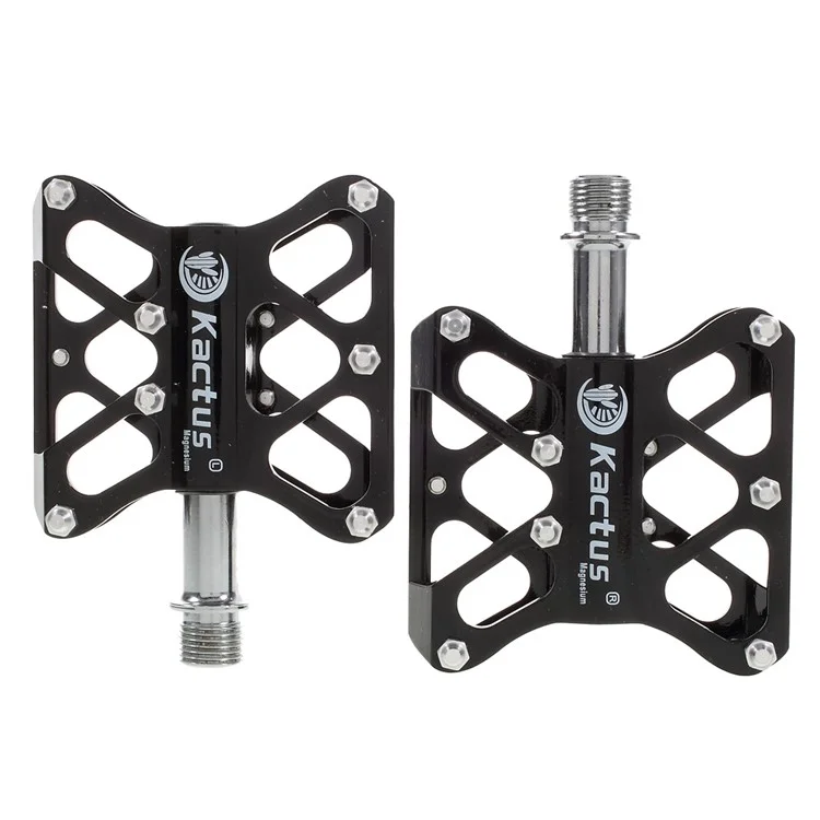 1 Pair of Magnesium Alloy Mountain Bike Platform CNC Technology - Black