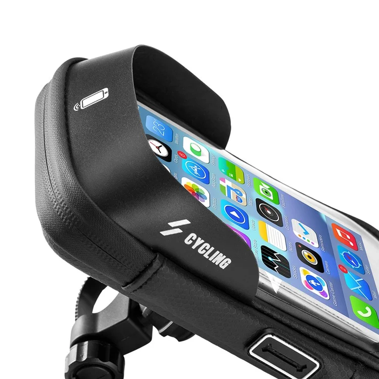 Borsa per Bicicletta Impermeabile per Telefono, Navigazione Touch Screen, Borsetta per Manubrio - 5,8 pollici