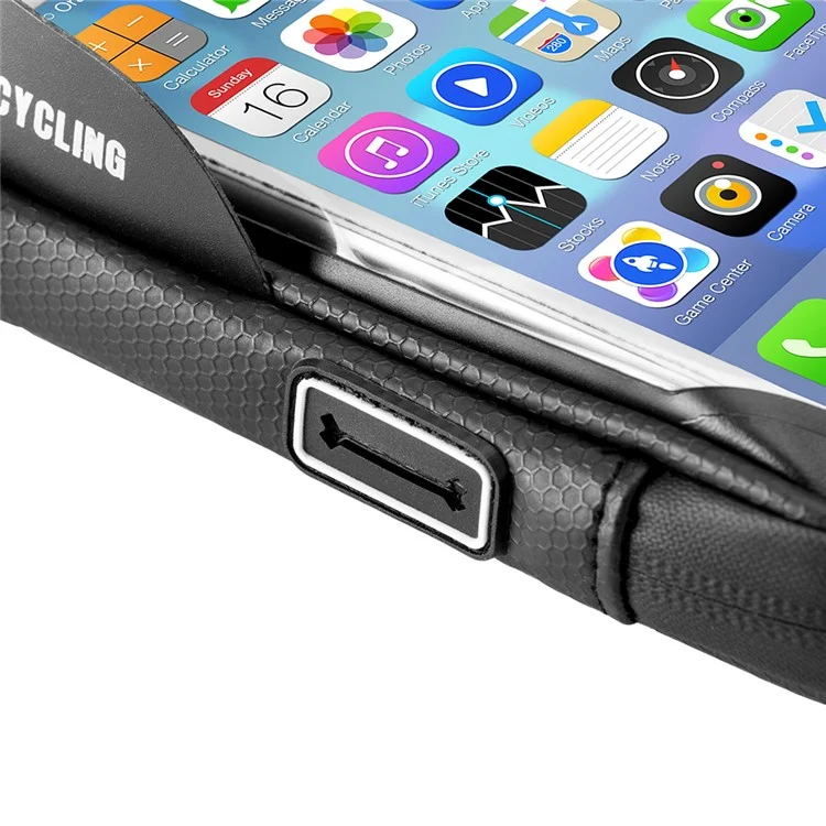 Borsa per Bicicletta Impermeabile per Telefono, Navigazione Touch Screen, Borsetta per Manubrio - 5,8 pollici
