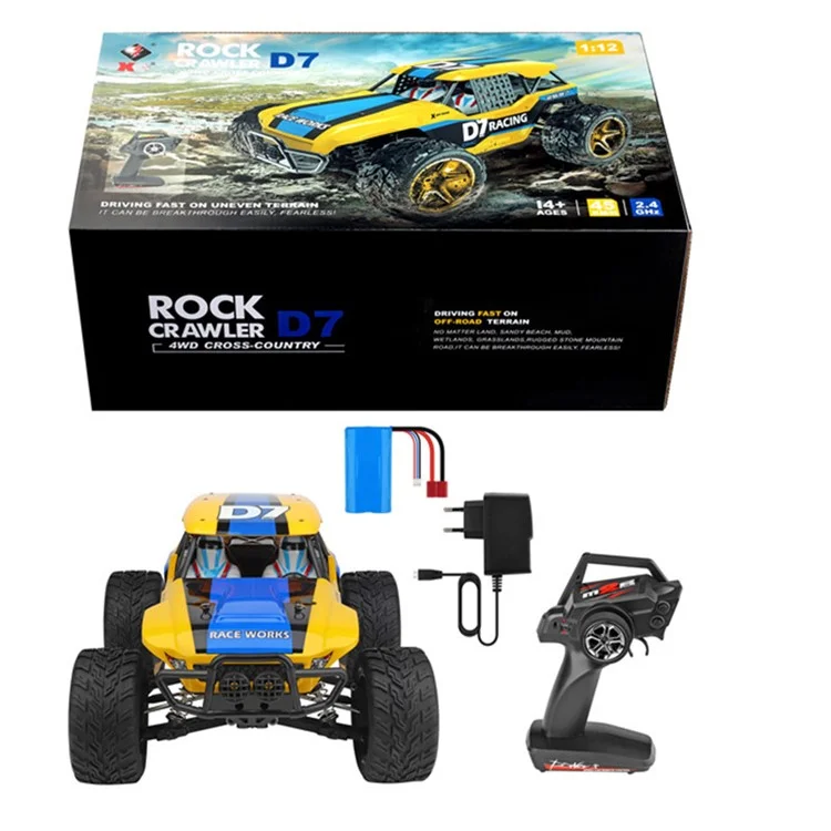 Eletrictic Car Toy Desert Buggy 124012-A Motor De Cepillo 2.4G 1: 12 RC Off-Road Tractor De Cuatro Ruedas