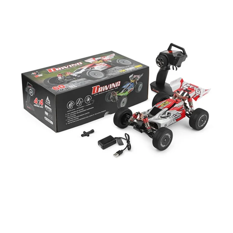144001 1: 12 Legierung 60km / H Hochgeschwindigkeit RC Buggy Elektrische Auto Spielzeug - Rot
