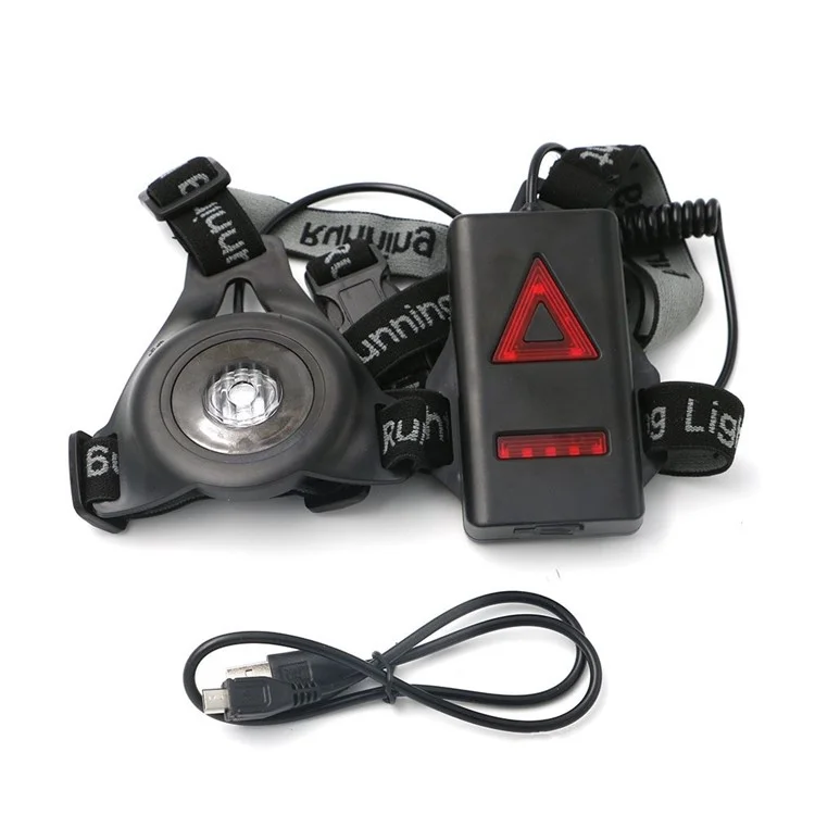 Outdoor Running Lights LED Night Flashlight USB Charge Chest Lamp