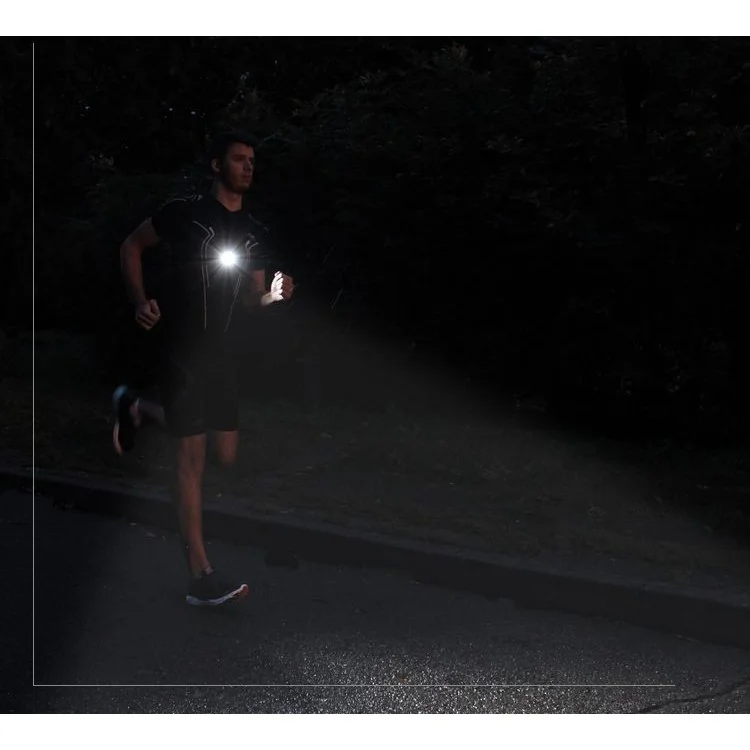 Outdoor Running Lights LED Night Flashlight USB Charge Chest Lamp