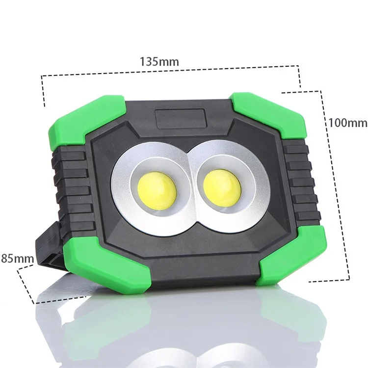 20W 400lm Portable LED Spotlight Flood Flood Batterred Outdoor Camping Work Work Lampe