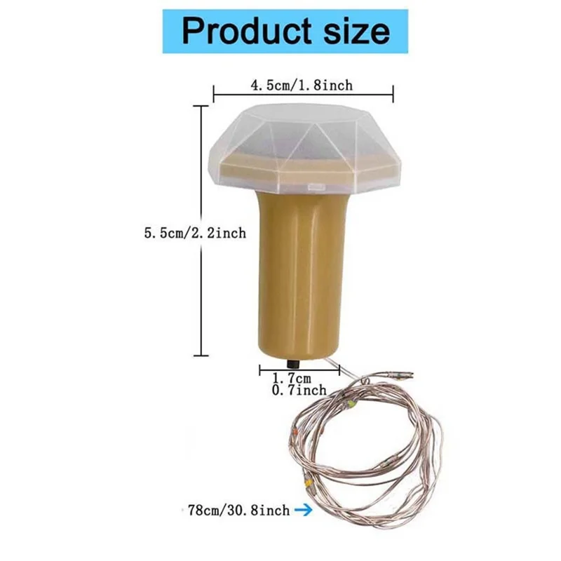 6Pcs/Set Outdoor Waterproof LED Solar Wine Bottle Copper-wire Fairy String Light