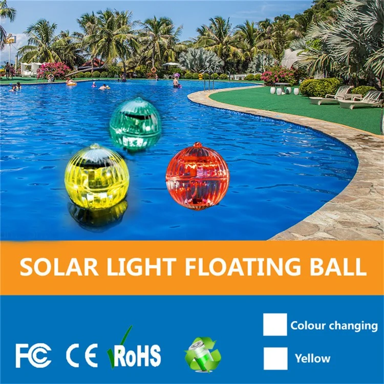 Lámpara De Bola De Hidroeléctrica Impermeable De Cambio De Color De Cambio De Color Luz De Bolas Flotante LED