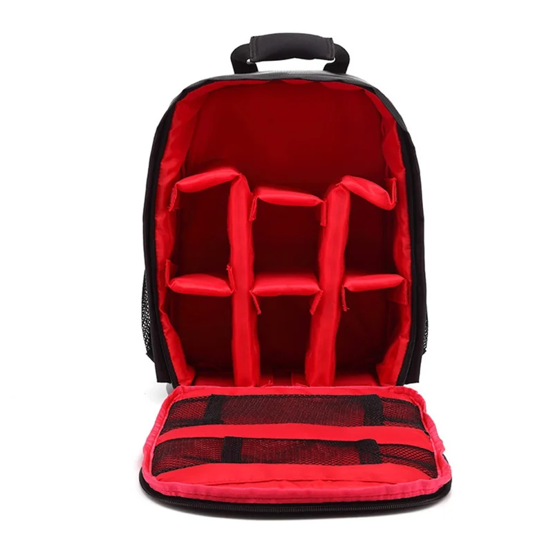 Photo Shoulder Backpack Outdoor Professional Anti-splashing SLR Camera Bag - Red