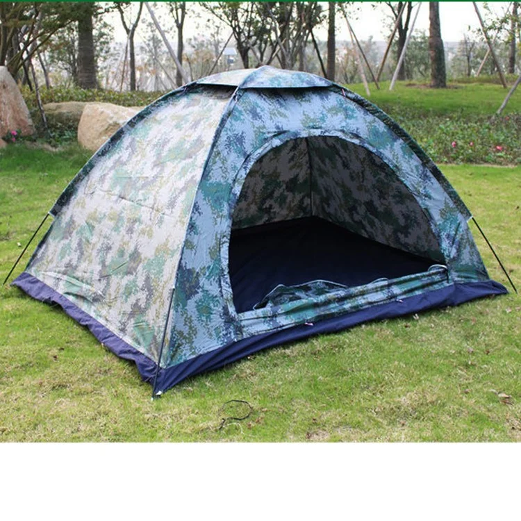 Portable 2 People Camouflage Tent Waterproof Outdoor Camping Tent - Camouflage 1