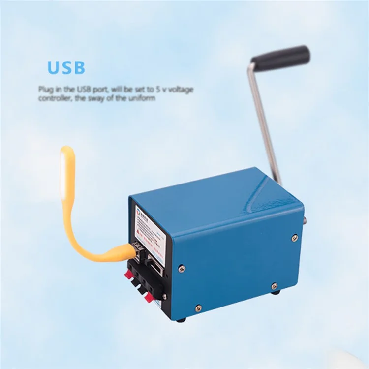 Outdoor Portable Generator Multifunction High-power Manual Crank
