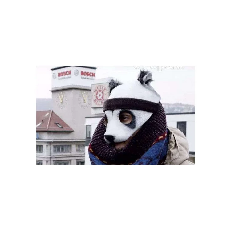 Animal Panda Latex Mask Halloween Costume Party Cosplay
