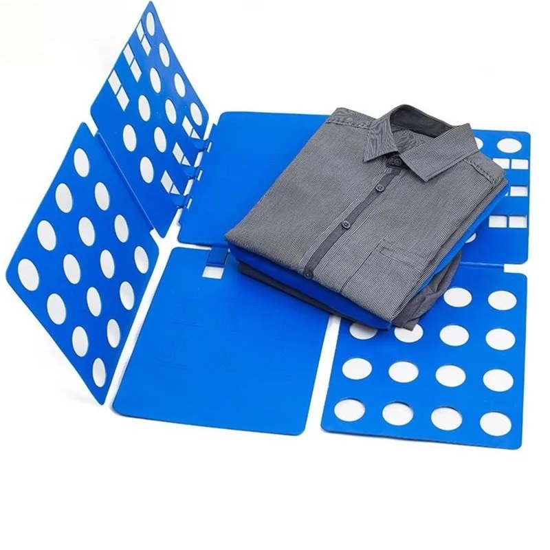 T-shirt di Grandi Dimensioni Per Adulti Organizzatore di Cartelle Per Abbigliamento Per Abbigliamento - Blu