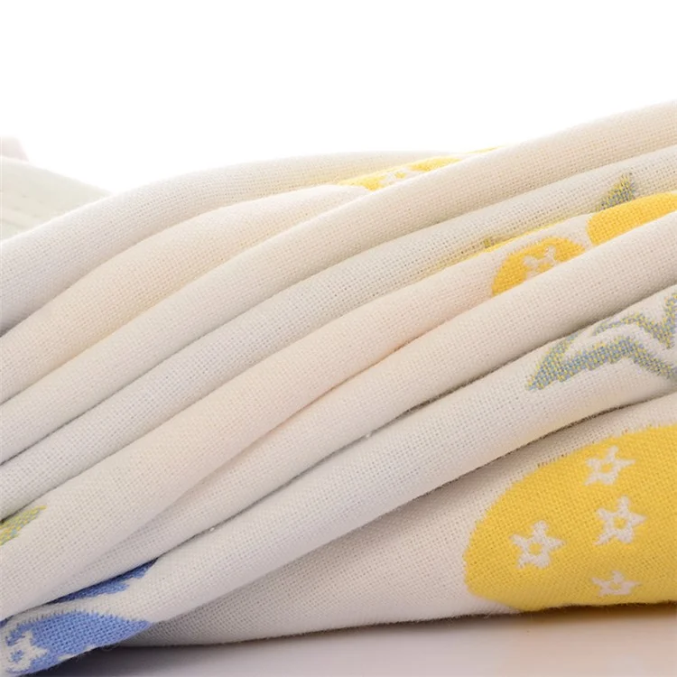 6 Layers Baby Cotton Gauze Bath Towel Blanket 110x115cm - 
Mushroom Pattern