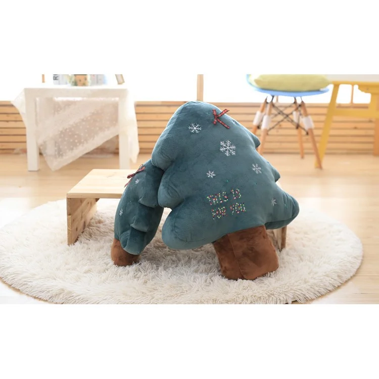 Christmas Tree Shaped Soft Cushion Comfortable Plush Pillow Stuffed Plush Toy Doll Seat Pad, Size: 22cm
