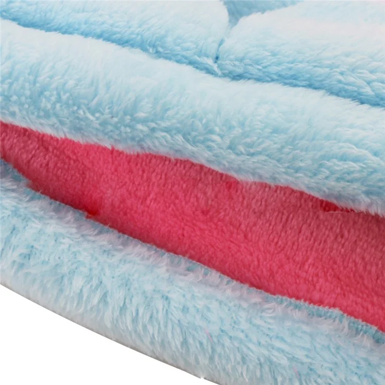 Mermaid Shape Flannel Sleep Bag Blanket for Keeping Warm, Size: M - Baby Blue / Rose