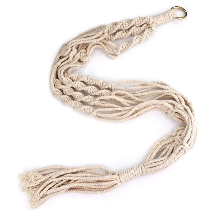 4PCS/Lot Macrame Plant Hanger Outdoor Indoor Flower Pot Plant Holder Hanging Planter Basket