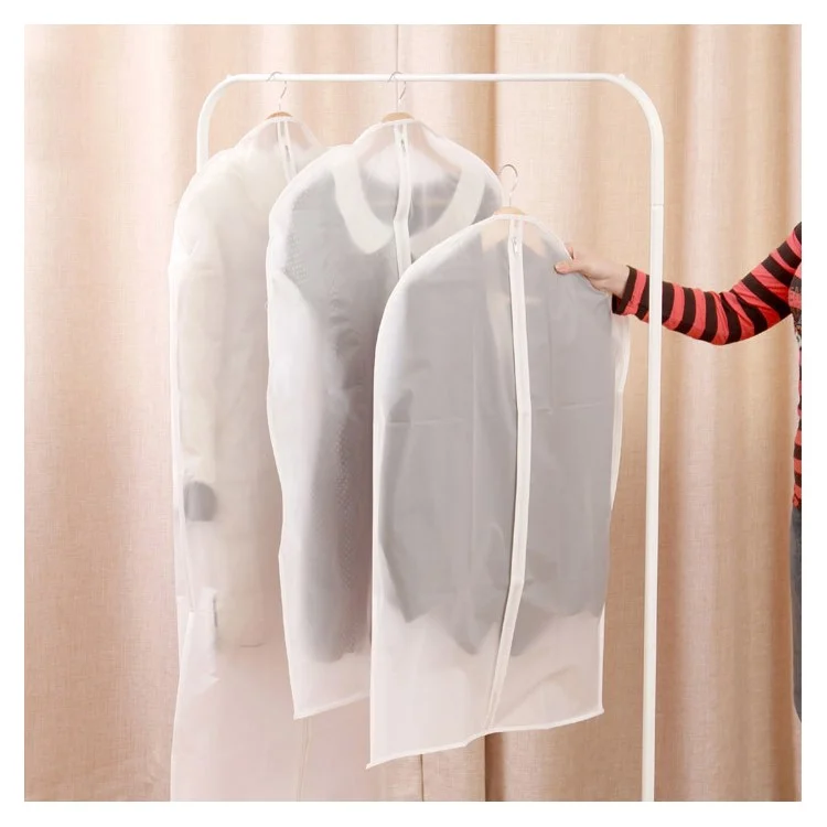 5PCS/Set Translucent PEVA Tuxedos Dust-proof Garment Protective Bags, Size: 60 x 137cm