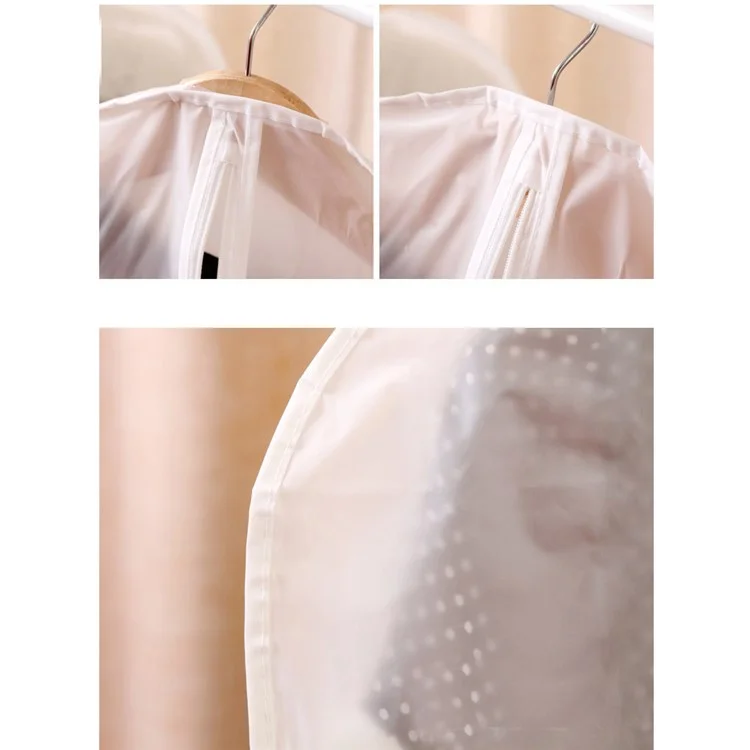 5PCS/Set Translucent PEVA Tuxedos Dust-proof Garment Protective Bags, Size: 60 x 137cm