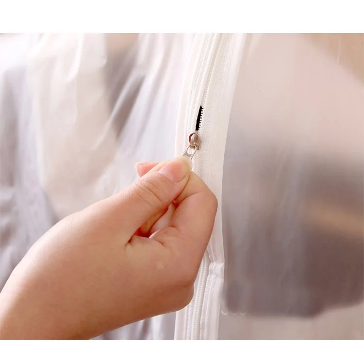 5PCS/Set Translucent PEVA Tuxedos Dust-proof Garment Protective Bags, Size: 60 x 137cm