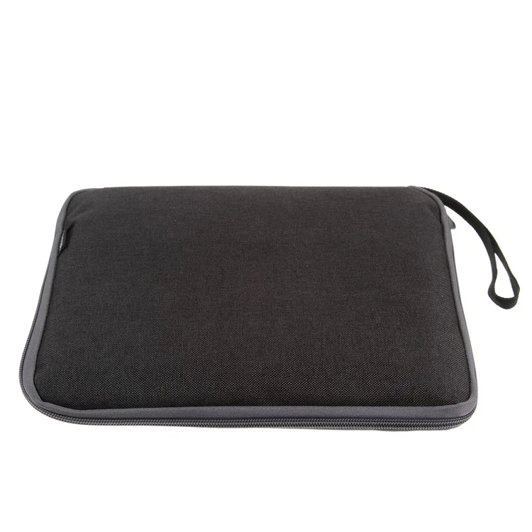 Polyester Multi-function Travel Power Bank Cable U-disk iPad Carrying Storage Bag - Black/Size: 28 x 23cm