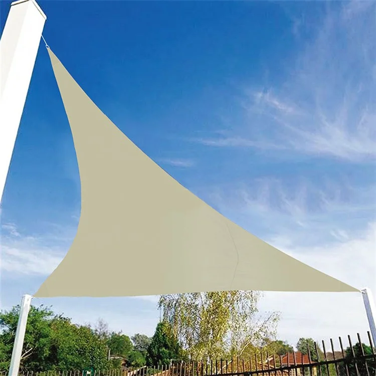 Sole Traspirante Per la Vela a Vela UV Protezione Vela Triangolo, Dimensioni: 3.6 x 3,6 x 3,6 m - Bianca