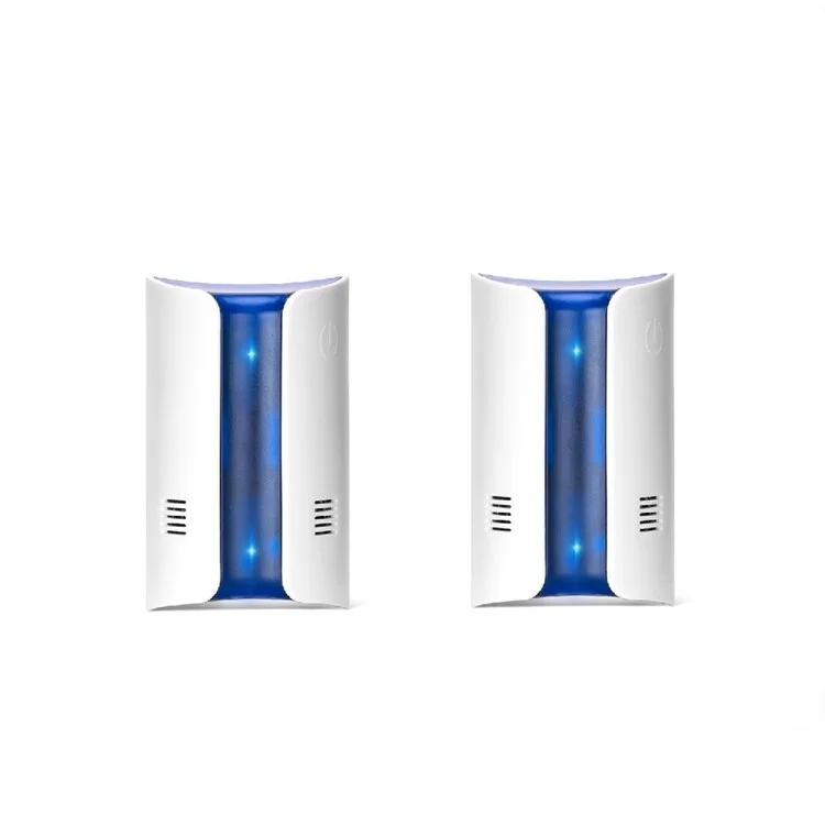 2Pcs/Set Multi-function Ultrasonic Electromagnetic Rats Pest Repellent Plug-in Indoor and Outdoor Use - EU Plug