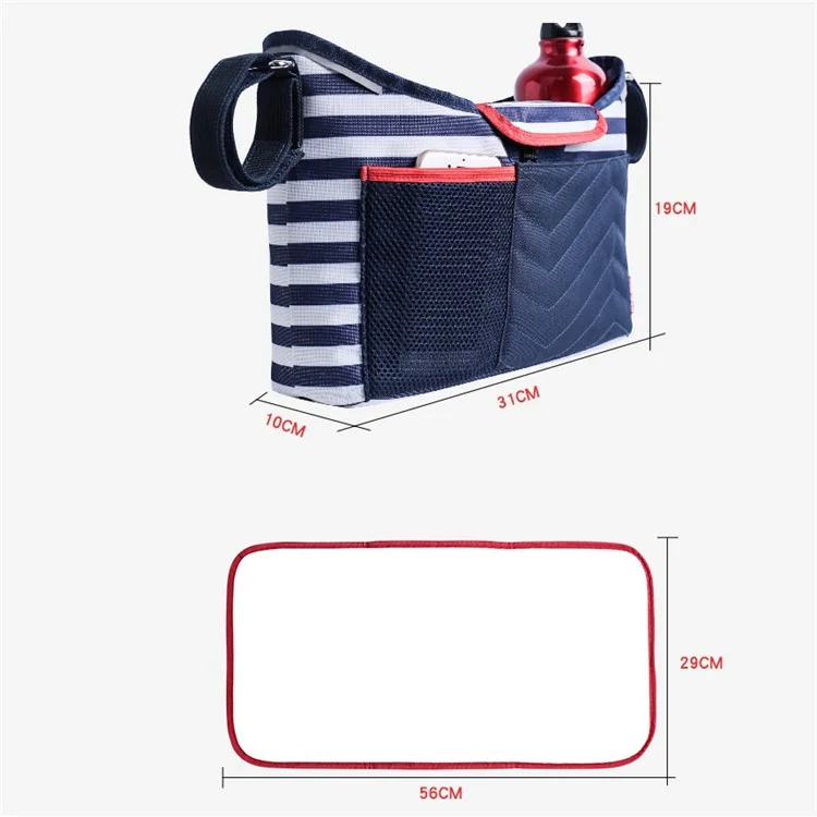 Polyester Baby Care Diaper Bag Stroller Accessories Hanging Bag Baby Storage Bag