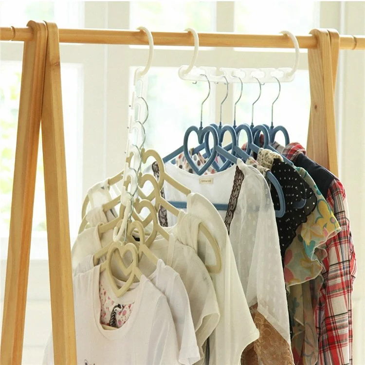 8Pcs/Set Space Saving Hanger Magic Clothes Hanger with Hook Closet Organizer