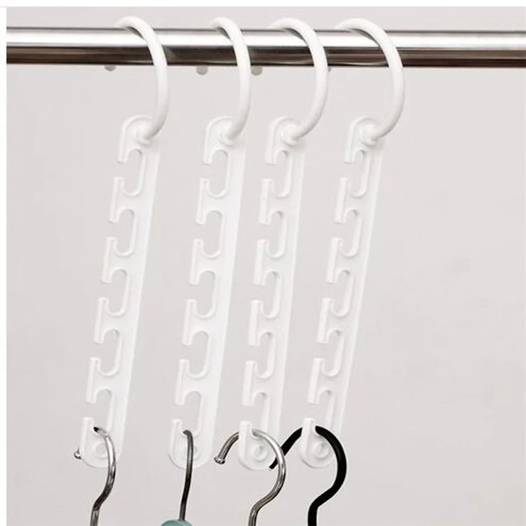 8Pcs/Set Space Saving Hanger Magic Clothes Hanger with Hook Closet Organizer