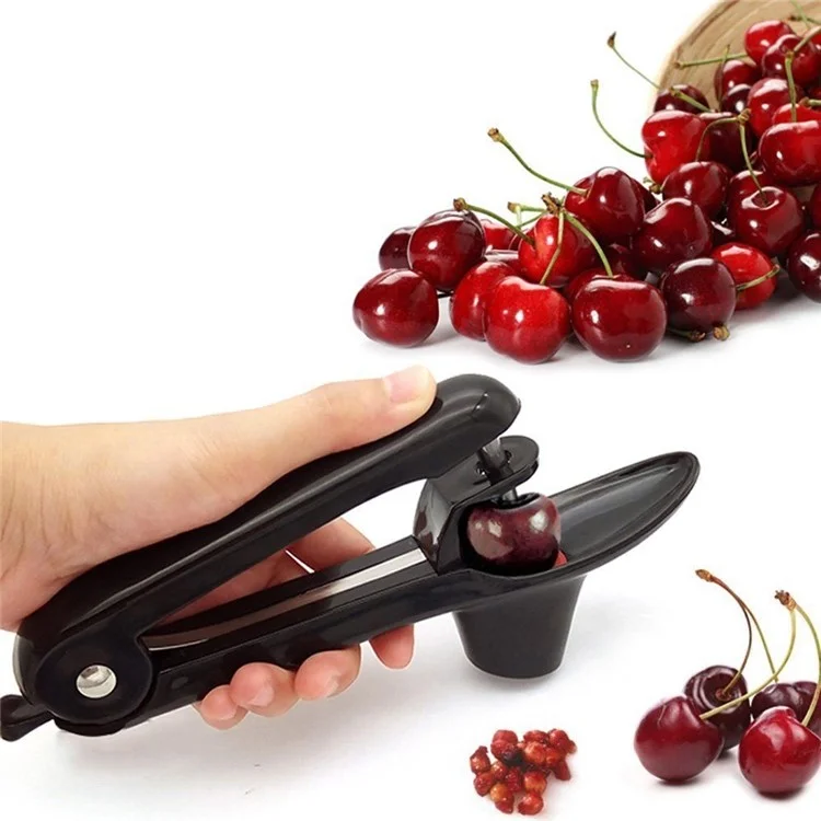 Cherry Pitter and Olive Core Remover Tool - Black