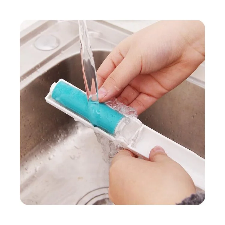 2Pcs/Set Washable Travel Lint Roller Reusable Sticky Picker Cleaner Sticky Lint Roller - Blue