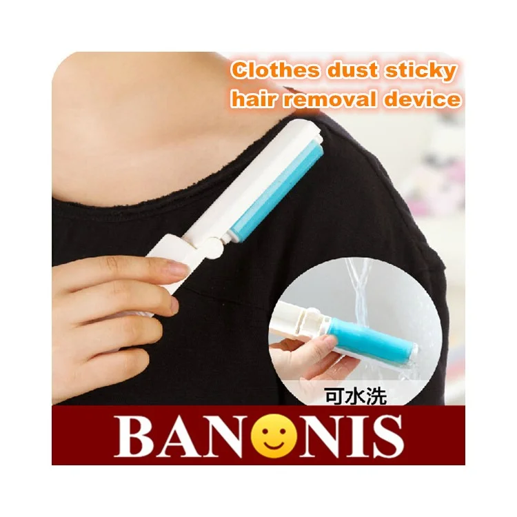 2Pcs/Set Washable Travel Lint Roller Reusable Sticky Picker Cleaner Sticky Lint Roller - Blue