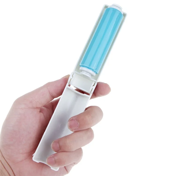 2Pcs/Set Washable Travel Lint Roller Reusable Sticky Picker Cleaner Sticky Lint Roller - Blue