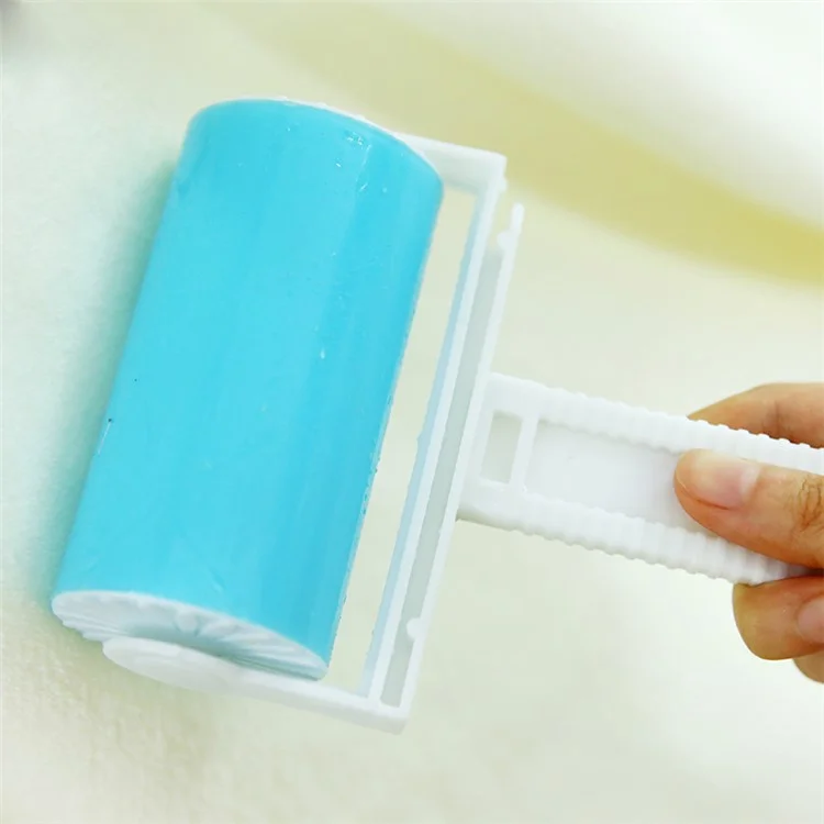 2Pcs/Set Washable Travel Lint Roller Reusable Sticky Picker Cleaner Sticky Lint Roller - Blue