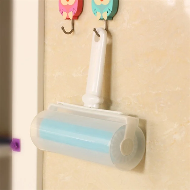 2Pcs/Set Washable Travel Lint Roller Reusable Sticky Picker Cleaner Sticky Lint Roller - Blue
