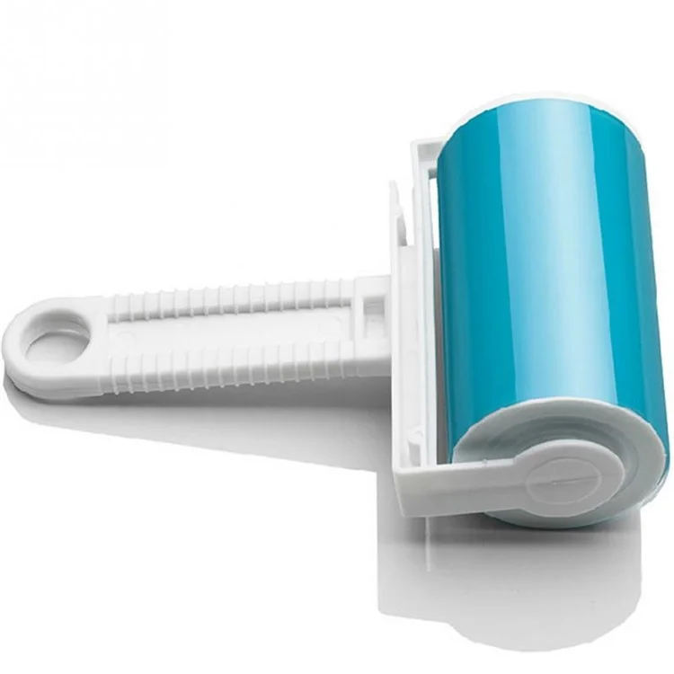 2Pcs/Set Washable Travel Lint Roller Reusable Sticky Picker Cleaner Sticky Lint Roller - Blue