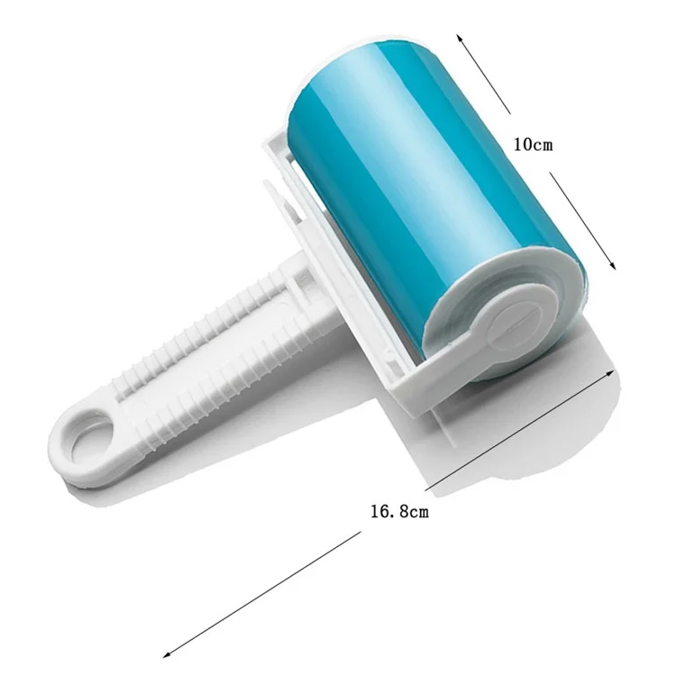 2Pcs/Set Washable Travel Lint Roller Reusable Sticky Picker Cleaner Sticky Lint Roller - Blue