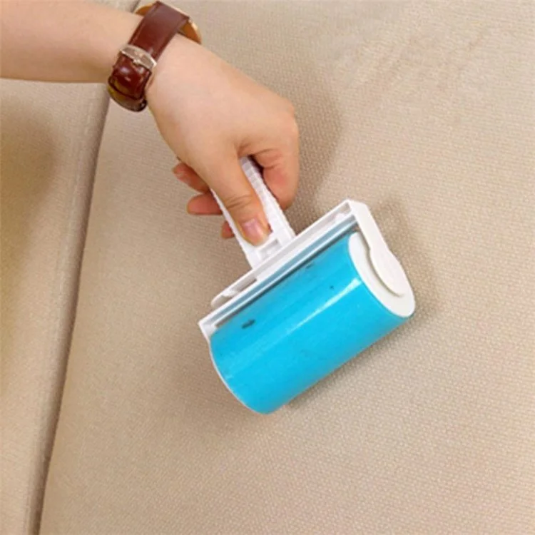 2Pcs/Set Washable Travel Lint Roller Reusable Sticky Picker Cleaner Sticky Lint Roller - Blue