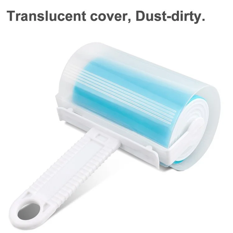 2Pcs/Set Washable Travel Lint Roller Reusable Sticky Picker Cleaner Sticky Lint Roller - Blue