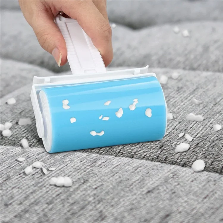 2Pcs/Set Washable Travel Lint Roller Reusable Sticky Picker Cleaner Sticky Lint Roller - Blue