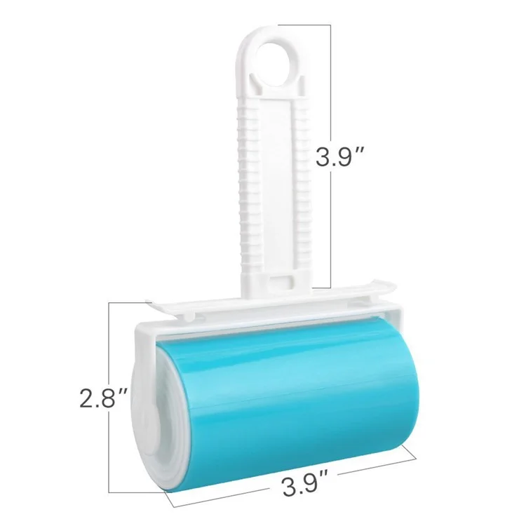 2Pcs/Set Washable Travel Lint Roller Reusable Sticky Picker Cleaner Sticky Lint Roller - Blue