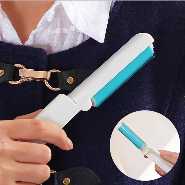 2Pcs/Set Washable Travel Lint Roller Reusable Sticky Picker Cleaner Sticky Lint Roller - Blue