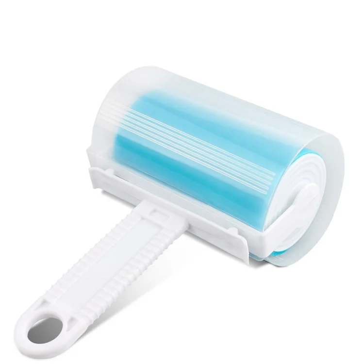 2Pcs/Set Washable Travel Lint Roller Reusable Sticky Picker Cleaner Sticky Lint Roller - Blue