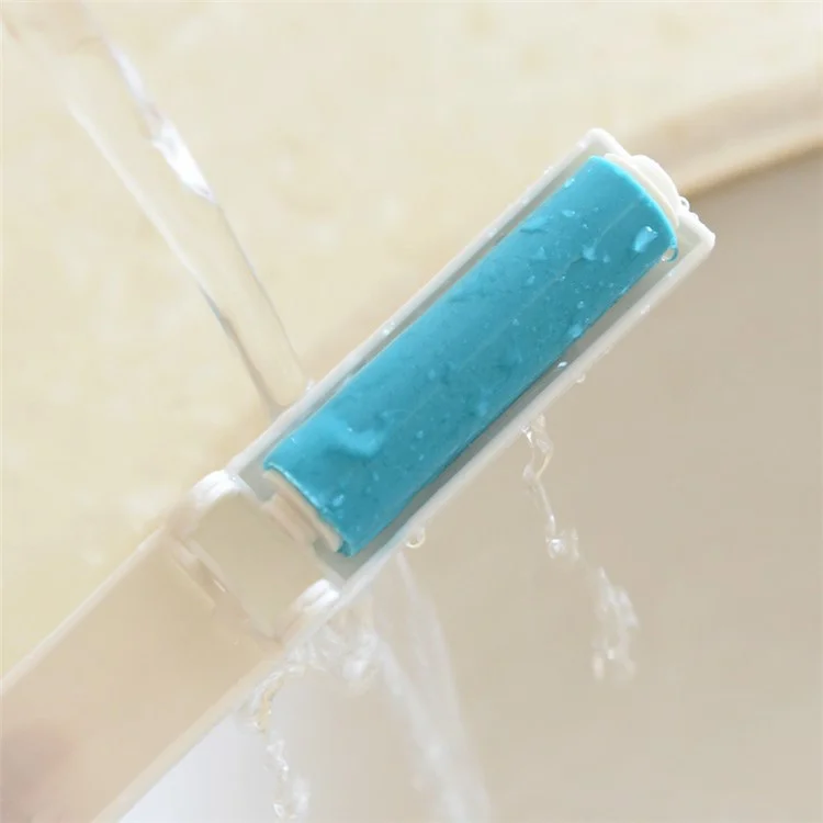 2Pcs/Set Washable Travel Lint Roller Reusable Sticky Picker Cleaner Sticky Lint Roller - Blue