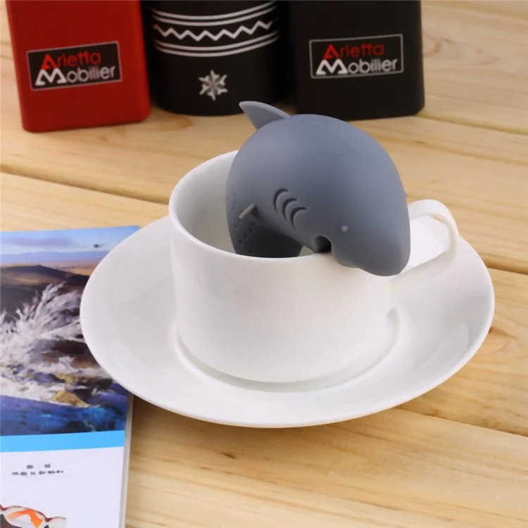 7 Pcs Cute Food-grade Silicone Tea Strainer Tea Infuser (Man, Monkey, Sea Lions, Elephant, Shark, Dog, Sloth)
