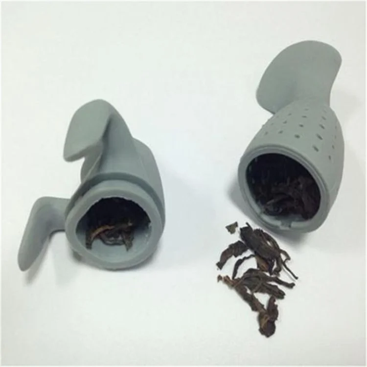 7 Pcs Cute Food-grade Silicone Tea Strainer Tea Infuser (Man, Monkey, Sea Lions, Elephant, Shark, Dog, Sloth)