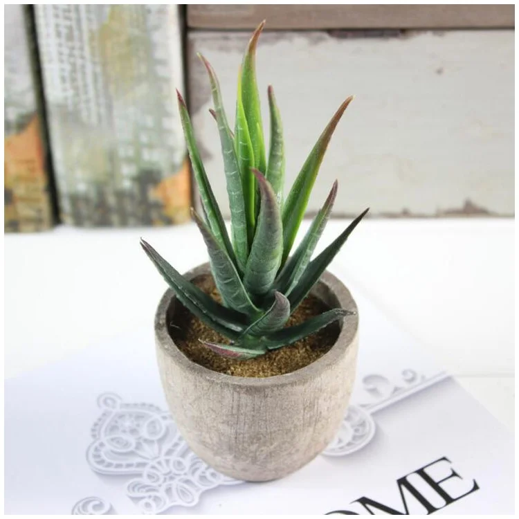 5 PCS Vivid Mini Artificial Succulent Plant Pot Plant Decoration